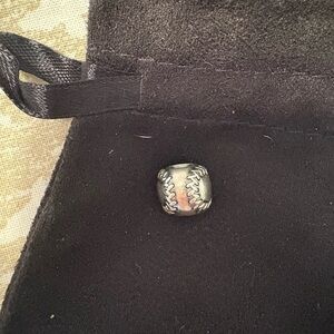 Pandora Silver Baseball Stitch Charm